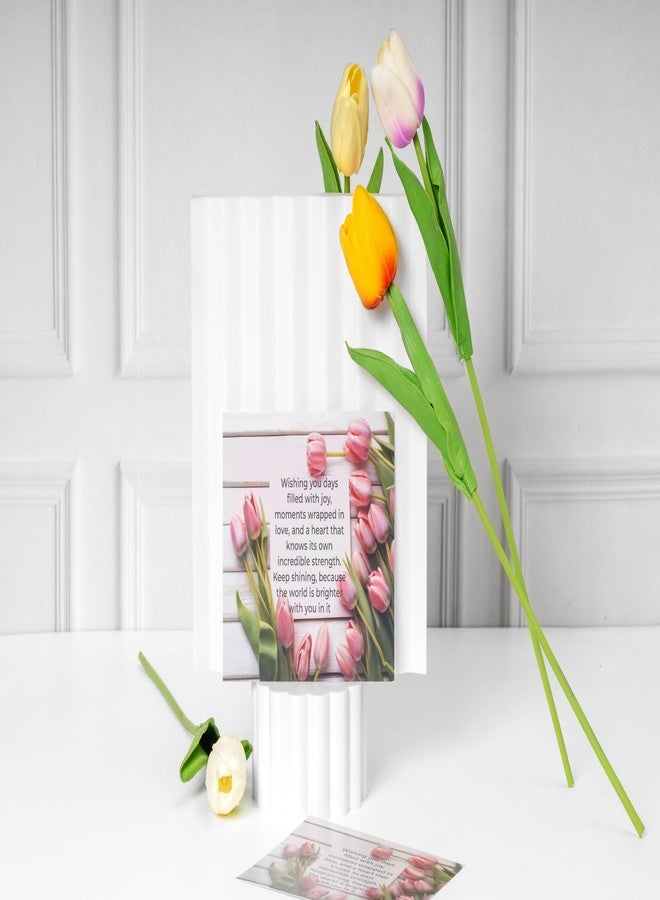 Rarejoy Gift Hamper for Women Tulip Theme Mug Handmade Dreamcatcher Thoughtful Floral Greeting Card Journal Combo Pack of 4 Corporate Valentine Womens Birthday Anniversary Gift - Image 5